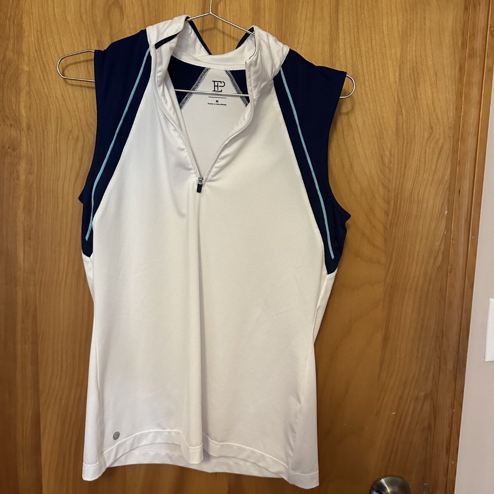 EP New York (EPNY) Ladies Sleeveless Mock Golf Shirts
